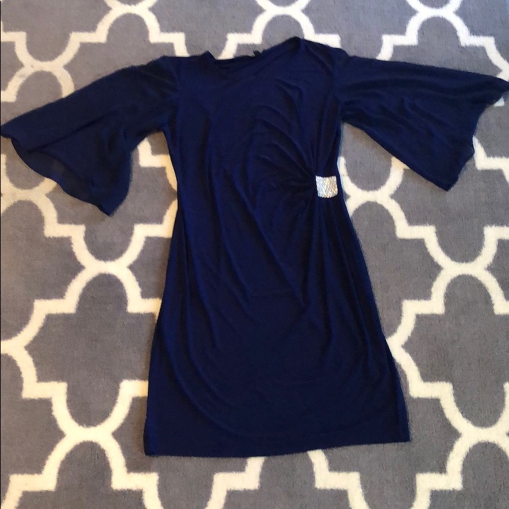 Navy Blue Short Formal Dress